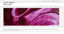 Desktop Screenshot of julieannsgallery.co.uk